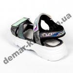 Детские босоножки Lilin Shoes B018-2-2 темное серебро